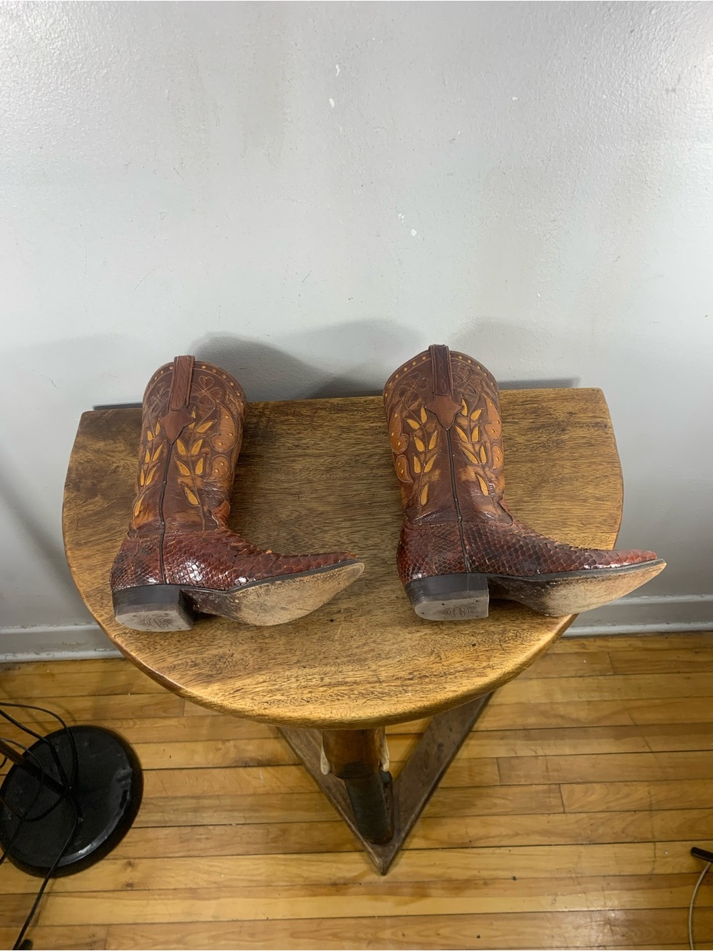 Vintage Cuadra python snakeskin cowboy boots - Picture 9 of 12